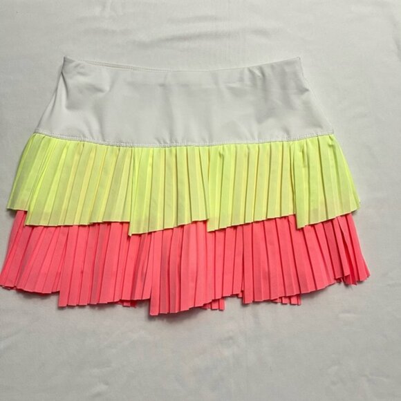 Lucky in Love Neon Pink and White Tennis Golf Skort Small - Picture 1 of 6